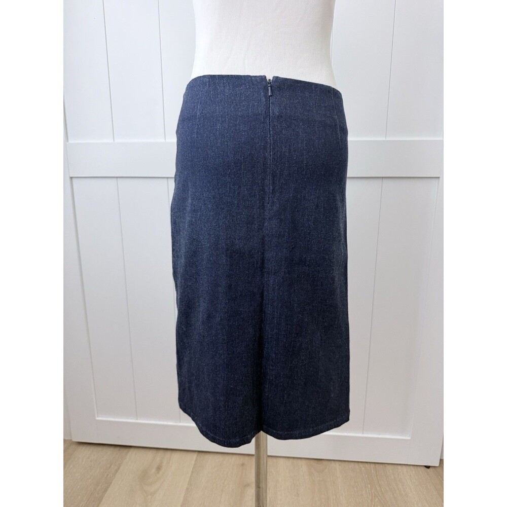 Archival Vivienne Tam Y2K Smocked Denim Skirt - Size 0 (Fits S 2) Vintage - Picture 9 of 11